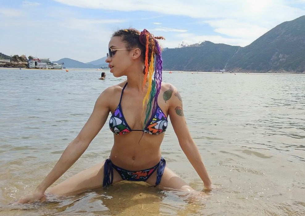 Eye See You Rainbow Bikini @aanyixin