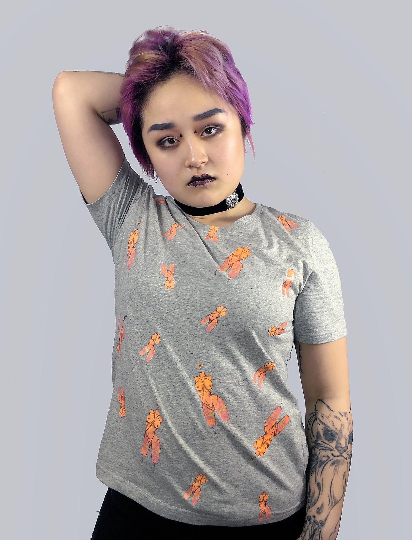 Flower Head Female Body - Graphic Tee