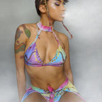 Egyptian Bliss - Rainbow Choker-Bikini @aanyixin