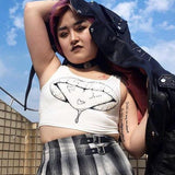 Drooling Mouth F*U Crop Top