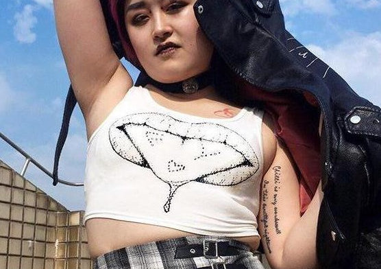Drooling Mouth F*U Crop Top