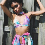 Egyptian Bliss - Rainbow Choker-Bikini & Skirt @lilhoneyprincess