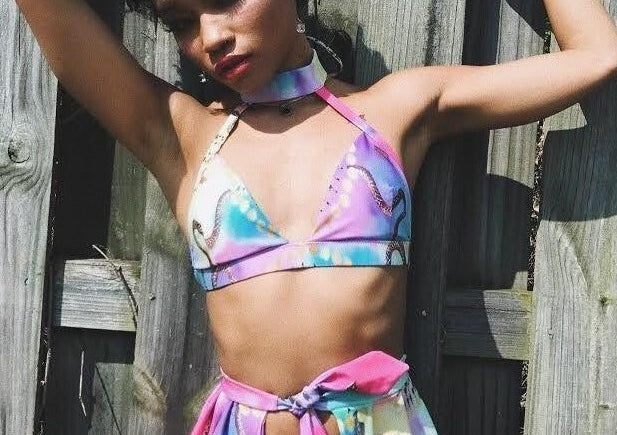 Egyptian Bliss - Rainbow Choker-Bikini & Skirt @lilhoneyprincess